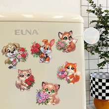 Load image into Gallery viewer, 6Pcs Diamond Painting Refrigerator Magnets Diamond Art Kits for Adults Beginners