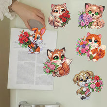 Load image into Gallery viewer, 6Pcs Diamond Painting Refrigerator Magnets Diamond Art Kits for Adults Beginners
