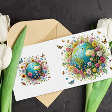 Load image into Gallery viewer, 6pcs Diamond Painting Greeting Cards DIY Diamond Art Cards for Adults (Earth)