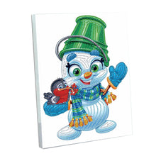 Load image into Gallery viewer, Snowman Special Shaped Diamond Painting Diary Book A5 Diamond Painting Notebooks
