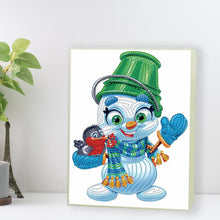 Load image into Gallery viewer, Snowman Special Shaped Diamond Painting Diary Book A5 Diamond Painting Notebooks