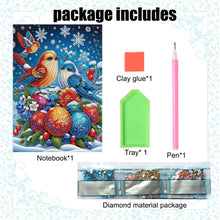 Load image into Gallery viewer, Snowman Special Shaped Diamond Painting Diary Book A5 Diamond Painting Notebooks