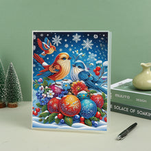 Load image into Gallery viewer, Snowman Special Shaped Diamond Painting Diary Book A5 Diamond Painting Notebooks
