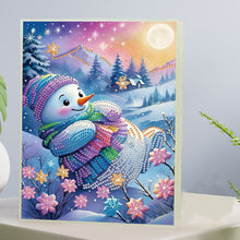 Load image into Gallery viewer, Snowman Special Shaped Diamond Painting Diary Book A5 Diamond Painting Notebooks