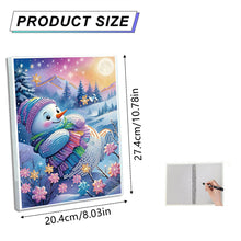 Load image into Gallery viewer, Snowman Special Shaped Diamond Painting Diary Book A5 Diamond Painting Notebooks