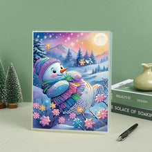 Load image into Gallery viewer, Snowman Special Shaped Diamond Painting Diary Book A5 Diamond Painting Notebooks