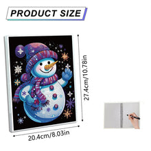 Load image into Gallery viewer, Snowman Special Shaped Diamond Painting Diary Book A5 Diamond Painting Notebooks