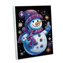Load image into Gallery viewer, Snowman Special Shaped Diamond Painting Diary Book A5 Diamond Painting Notebooks