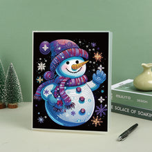 Load image into Gallery viewer, Snowman Special Shaped Diamond Painting Diary Book A5 Diamond Painting Notebooks