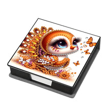 Load image into Gallery viewer, Leather Animals Diamond Painting Notecard Box Flowers Gem Art Sticky Note Holder
