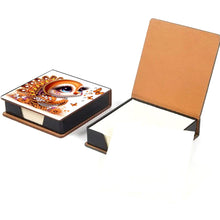 Load image into Gallery viewer, Leather Animals Diamond Painting Notecard Box Flowers Gem Art Sticky Note Holder