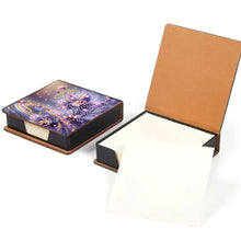 Load image into Gallery viewer, Leather Animals Diamond Painting Notecard Box Flowers Gem Art Sticky Note Holder