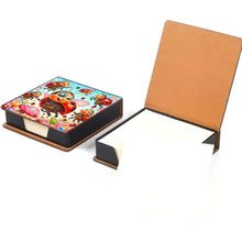 Load image into Gallery viewer, Leather Animals Diamond Painting Notecard Box Flowers Gem Art Sticky Note Holder