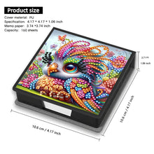 Load image into Gallery viewer, Leather Animals Diamond Painting Notecard Box Flowers Gem Art Sticky Note Holder