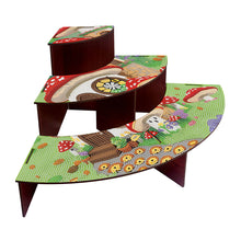 Load image into Gallery viewer, 3 Tier Wood Mushroom House DIY Diamond Painting Storage Holder for Home Office