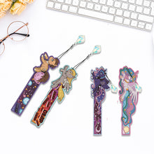 Load image into Gallery viewer, 4 Pcs Diamond Painting Bookmarks DIY Diamond Art Bookmarks Kits (Rainbow Horse)