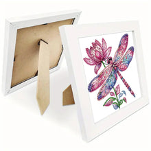 Load image into Gallery viewer, Diamond Painting - Partial Special Shaped - Pink Dragonfly (18*18CM)