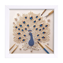 Load image into Gallery viewer, Diamond Painting - Partial Special Shaped - Peacock (18*18CM)