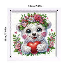 Load image into Gallery viewer, Diamond Painting - Partial Special Shaped - White Bear (18*18CM)