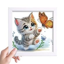 Load image into Gallery viewer, Diamond Painting - Partial Special Shaped - Kitten (18*18CM)