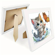 Load image into Gallery viewer, Diamond Painting - Partial Special Shaped - Kitten (18*18CM)