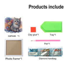 Load image into Gallery viewer, Diamond Painting - Partial Special Shaped - Cat (18*18CM)