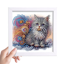 Load image into Gallery viewer, Diamond Painting - Partial Special Shaped - Cat (18*18CM)