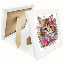 Load image into Gallery viewer, Diamond Painting - Partial Special Shaped - Cat (18*18CM)