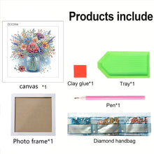 Load image into Gallery viewer, Diamond Painting - Partial Special Shaped - Vase (18*18CM)