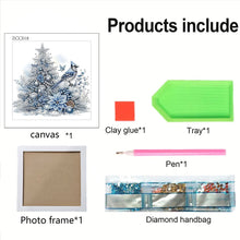 Load image into Gallery viewer, Diamond Painting - Partial Special Shaped - Christmas Blue Bird (18*18CM)