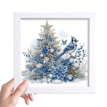 Load image into Gallery viewer, Diamond Painting - Partial Special Shaped - Christmas Blue Bird (18*18CM)
