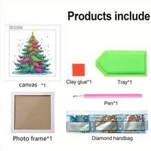 Load image into Gallery viewer, Diamond Painting - Partial Special Shaped - Christmas Tree (18*18CM)