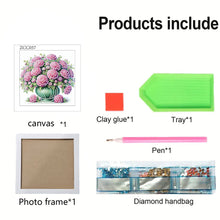 Load image into Gallery viewer, Diamond Painting - Partial Special Shaped - Pink Flower (18*18CM)