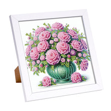Load image into Gallery viewer, Diamond Painting - Partial Special Shaped - Pink Flower (18*18CM)