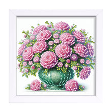 Load image into Gallery viewer, Diamond Painting - Partial Special Shaped - Pink Flower (18*18CM)