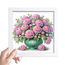 Load image into Gallery viewer, Diamond Painting - Partial Special Shaped - Pink Flower (18*18CM)
