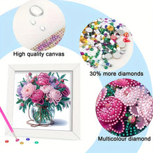 Load image into Gallery viewer, Diamond Painting - Partial Special Shaped - Flowers (18*18CM)