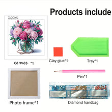 Load image into Gallery viewer, Diamond Painting - Partial Special Shaped - Flowers (18*18CM)