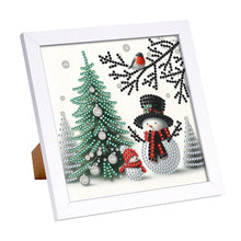 Load image into Gallery viewer, Diamond Painting - Partial Special Shaped - Christmas Snowman (18*18CM)