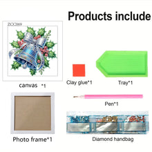 Load image into Gallery viewer, Diamond Painting - Partial Special Shaped - Christmas Bell (18*18CM)
