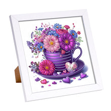 Load image into Gallery viewer, Diamond Painting - Partial Special Shaped - Cup Flower (18*18CM)