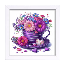 Load image into Gallery viewer, Diamond Painting - Partial Special Shaped - Cup Flower (18*18CM)
