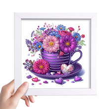 Load image into Gallery viewer, Diamond Painting - Partial Special Shaped - Cup Flower (18*18CM)