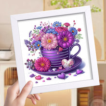 Load image into Gallery viewer, Diamond Painting - Partial Special Shaped - Cup Flower (18*18CM)