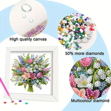 Load image into Gallery viewer, Diamond Painting - Partial Special Shaped - Bouquet (18*18CM)
