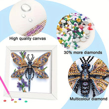 Load image into Gallery viewer, Diamond Painting - Partial Special Shaped - Dragonfly (18*18CM)