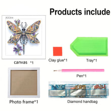 Load image into Gallery viewer, Diamond Painting - Partial Special Shaped - Dragonfly (18*18CM)