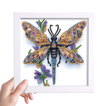 Load image into Gallery viewer, Diamond Painting - Partial Special Shaped - Dragonfly (18*18CM)