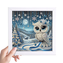 Load image into Gallery viewer, Diamond Painting - Partial Special Shaped - Owl (18*18CM)
