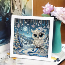 Load image into Gallery viewer, Diamond Painting - Partial Special Shaped - Owl (18*18CM)